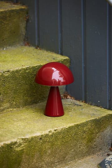 Mush bærbar bordlampe - Red - Hübsch Interior
