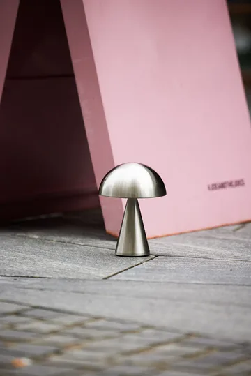 Mush portable bordlampe - Nikkel - Hübsch Interior