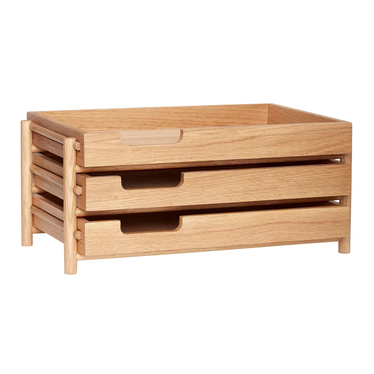 Hübsch Note brevbakke Eg | Skandinavisk Design | Opbevaringsæsker & -kasser | Beige