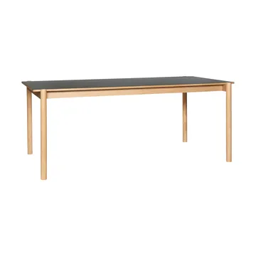 Oblique spisebord - Black,190x106 cm - Hübsch Interior