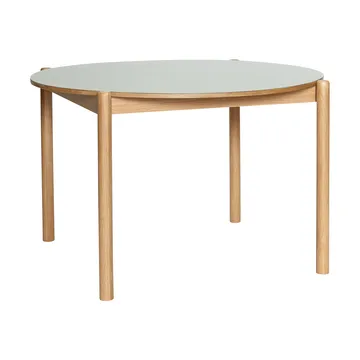 Oblique spisebord - Grey, Ø126 cm - Hübsch Interior