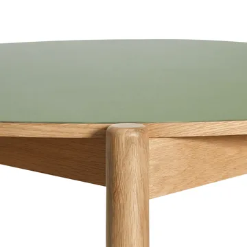 Oblique spisebord - Olive, Ø126 cm - Hübsch Interior