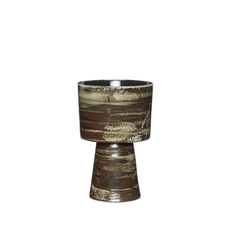 Plinth krukke Ø17 cm, Brun Hübsch