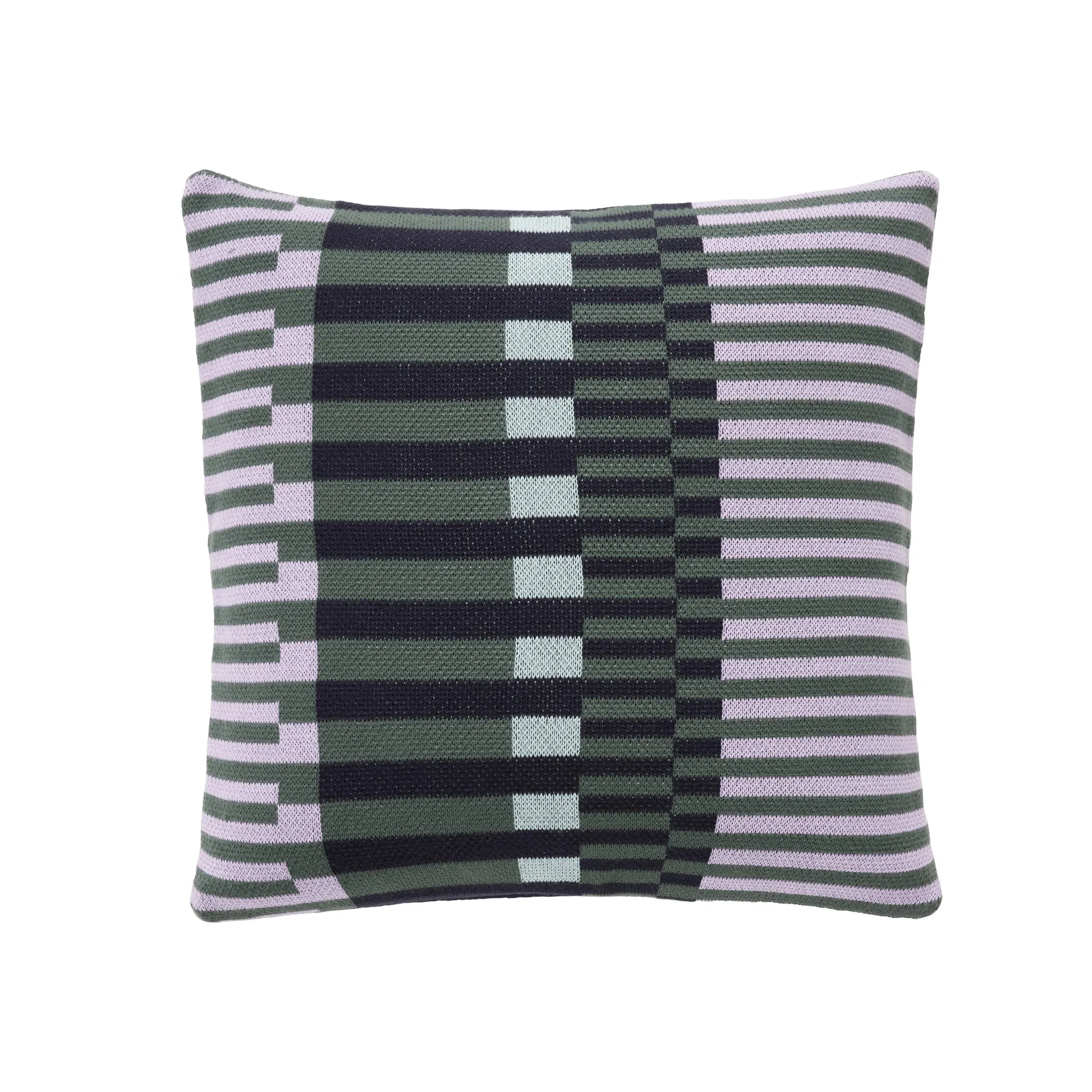 Pude med Fyld bomuld 50x50 cm, Lilla-grøn Hübsch