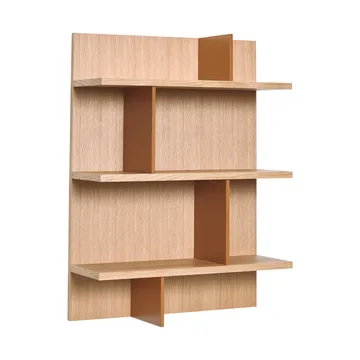Stand hylde - Eg-rød, 60x80x22 cm - Hübsch