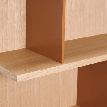 Stand hylde - Eg-rød, 60x80x22 cm - Hübsch