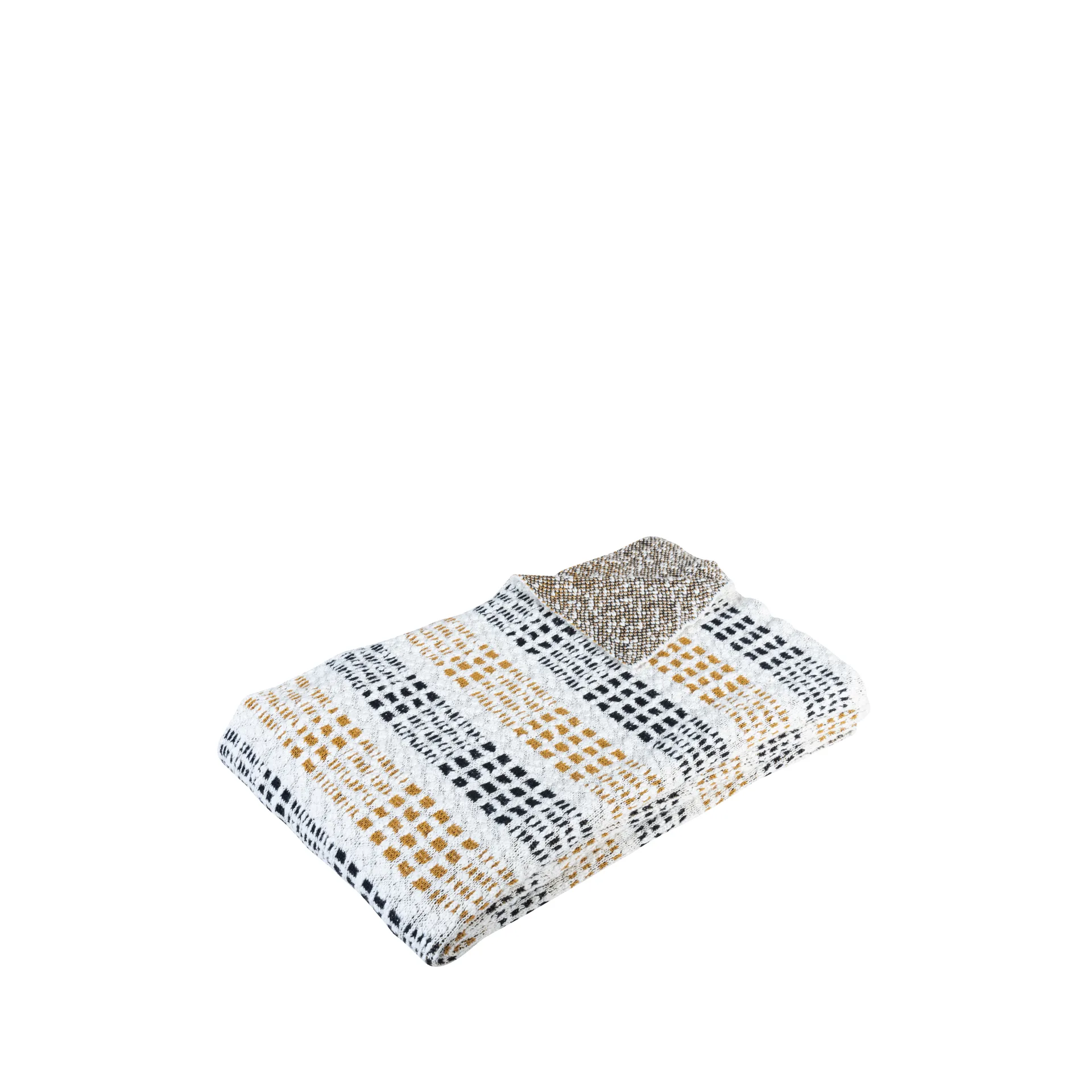 Tæppe bomuld 130x200 cm, Sort Hübsch Interior