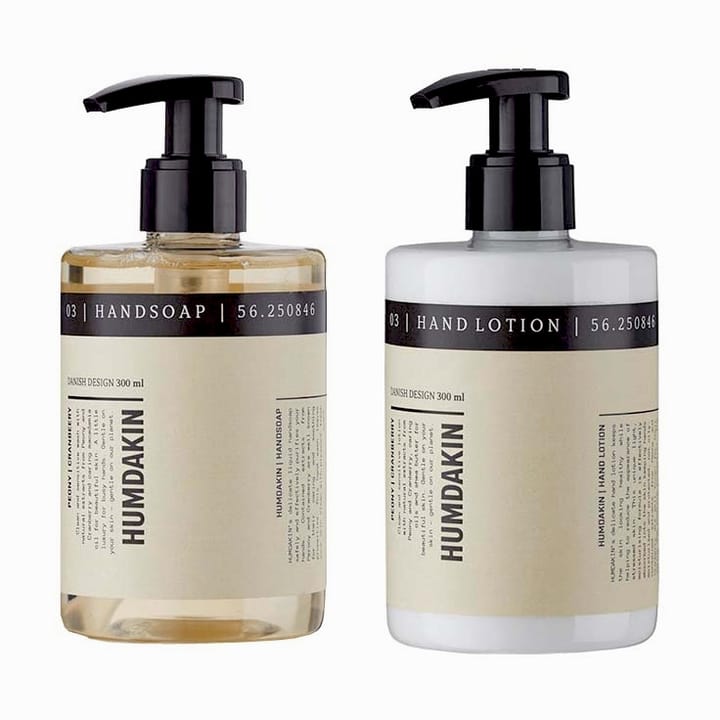 Humdakin håndplejesæt 2 x 300 ml - Peony & cranberry - Humdakin