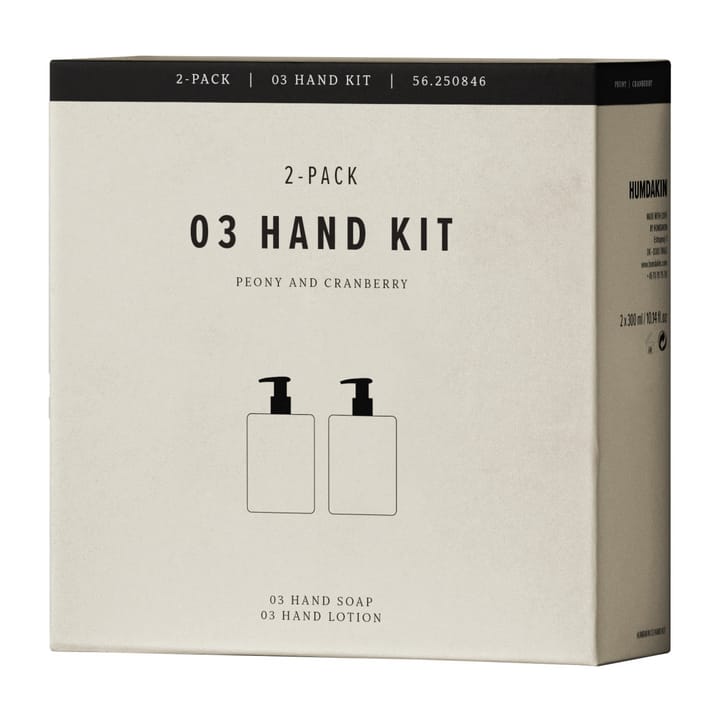 Humdakin håndplejesæt 2 x 300 ml, Peony & cranberry Humdakin