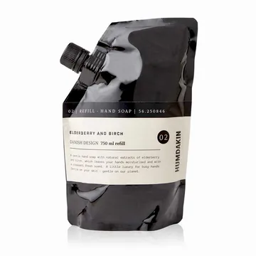 Humdakin håndsæbe refill 750 ml - Elderberry & birch - Humdakin