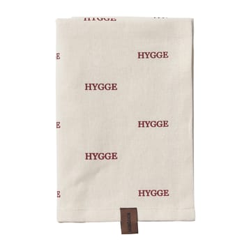 Humdakin Hygge viskestykke - Offwhite/Red - Humdakin