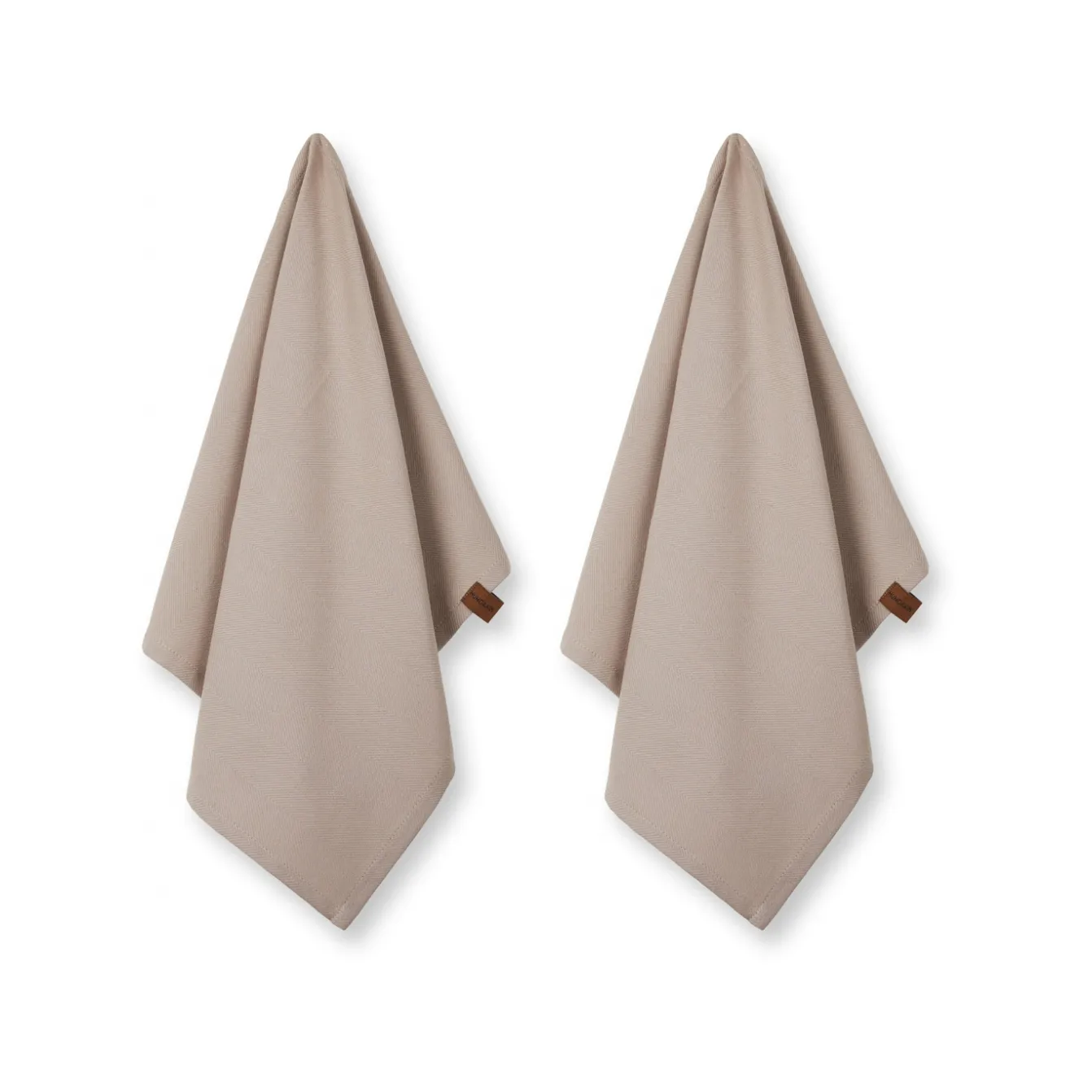 Humdakin økologisk viskestykke 45x70 cm 2-pak, Light stone Humdakin