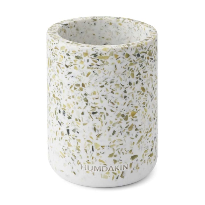 Humdakin Terrazzo vase Ø10 cm - Green/White - Humdakin