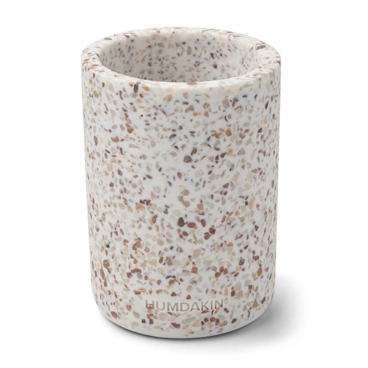 Humdakin Terrazzo vase Ø10 cm - White/Brown - Humdakin