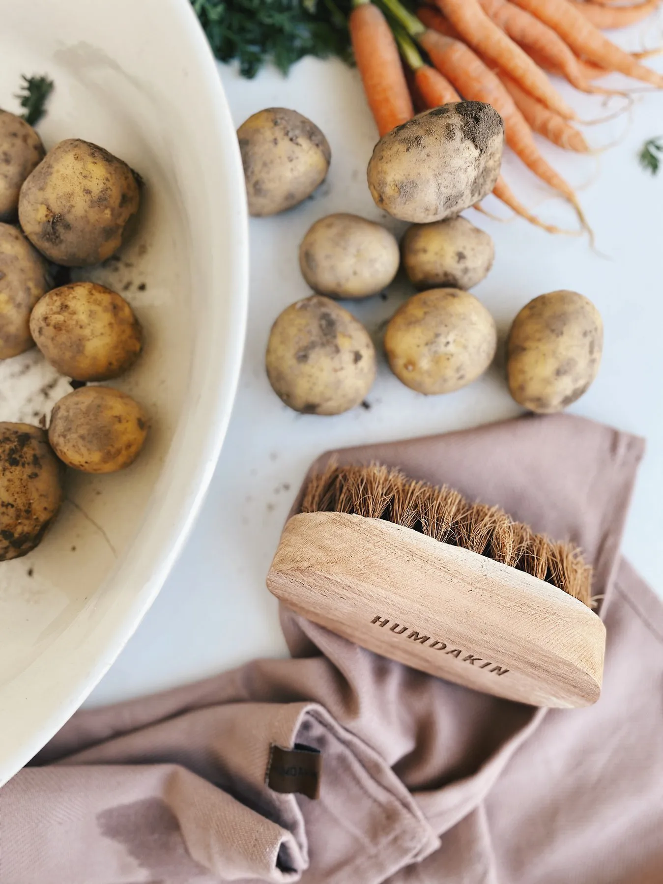 Humdakin træbørste bambus, Medium Humdakin