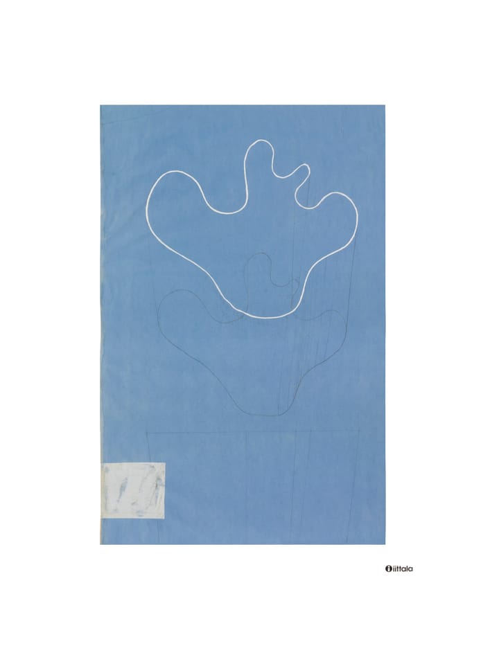 Aalto Art Sketch blue plakat - 50x70 cm - Iittala