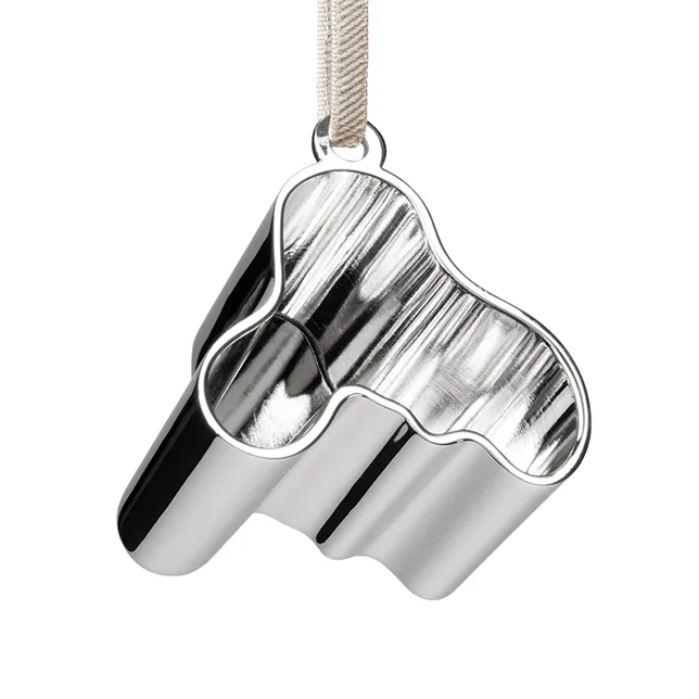 Aalto dekorationsophæng metal, Sølv Iittala