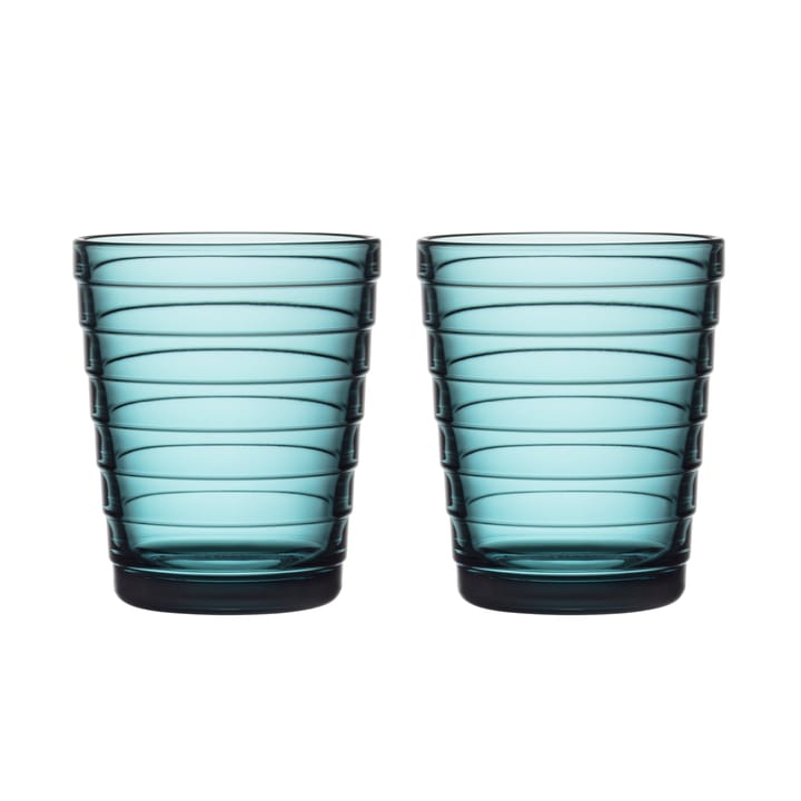 Aino Aalto drikkeglas 2 stk - 22 cl - Havblå - Iittala