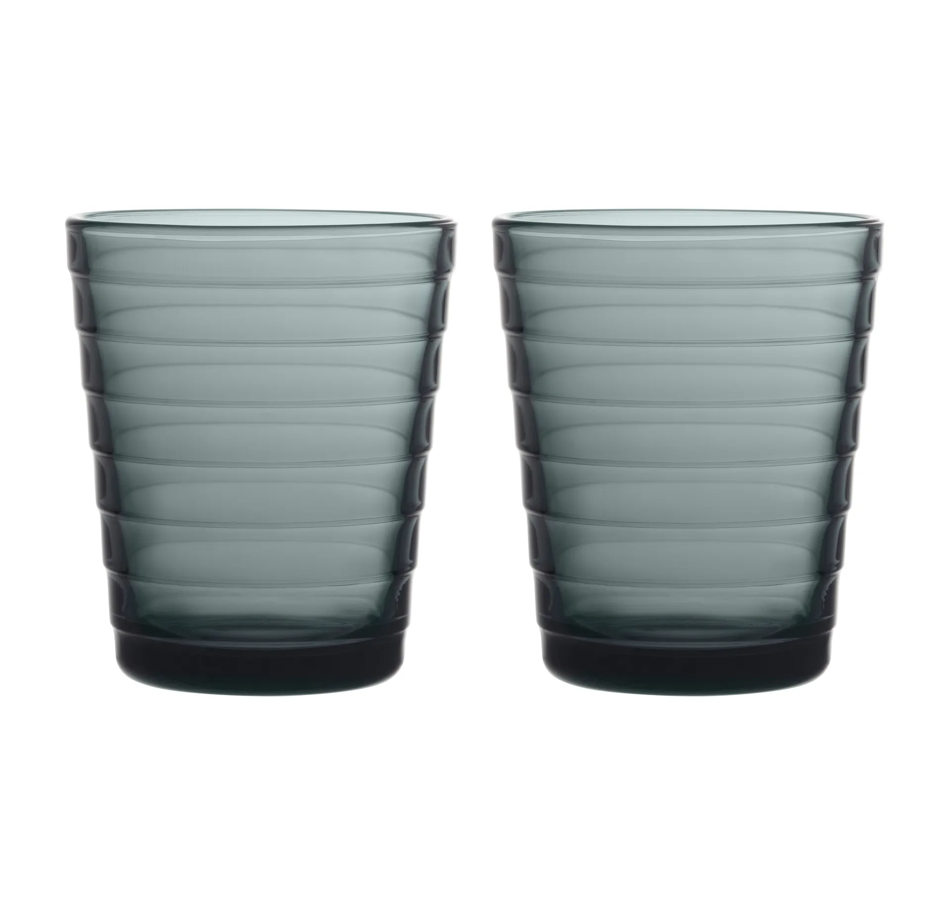 Aino Aalto drikkeglas 2 stk - 22 cl, Mørkegrå Iittala