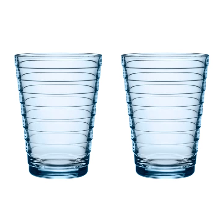 Aino Aalto drikkeglas 2 stk - 33 cl - Aqua - Iittala