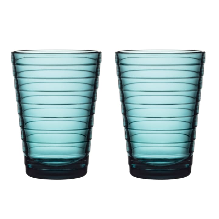 Aino Aalto drikkeglas 2 stk - 33 cl - Havblå - Iittala