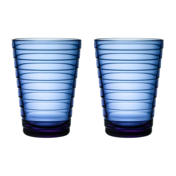 Aino Aalto drikkeglas 2 stk - 33 cl - Ultra marineblå - Iittala