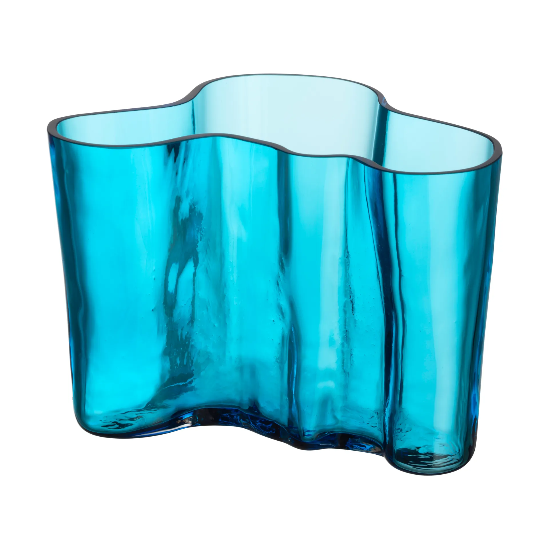 Alvar Aalto vase 140 mm, Turkis Iittala