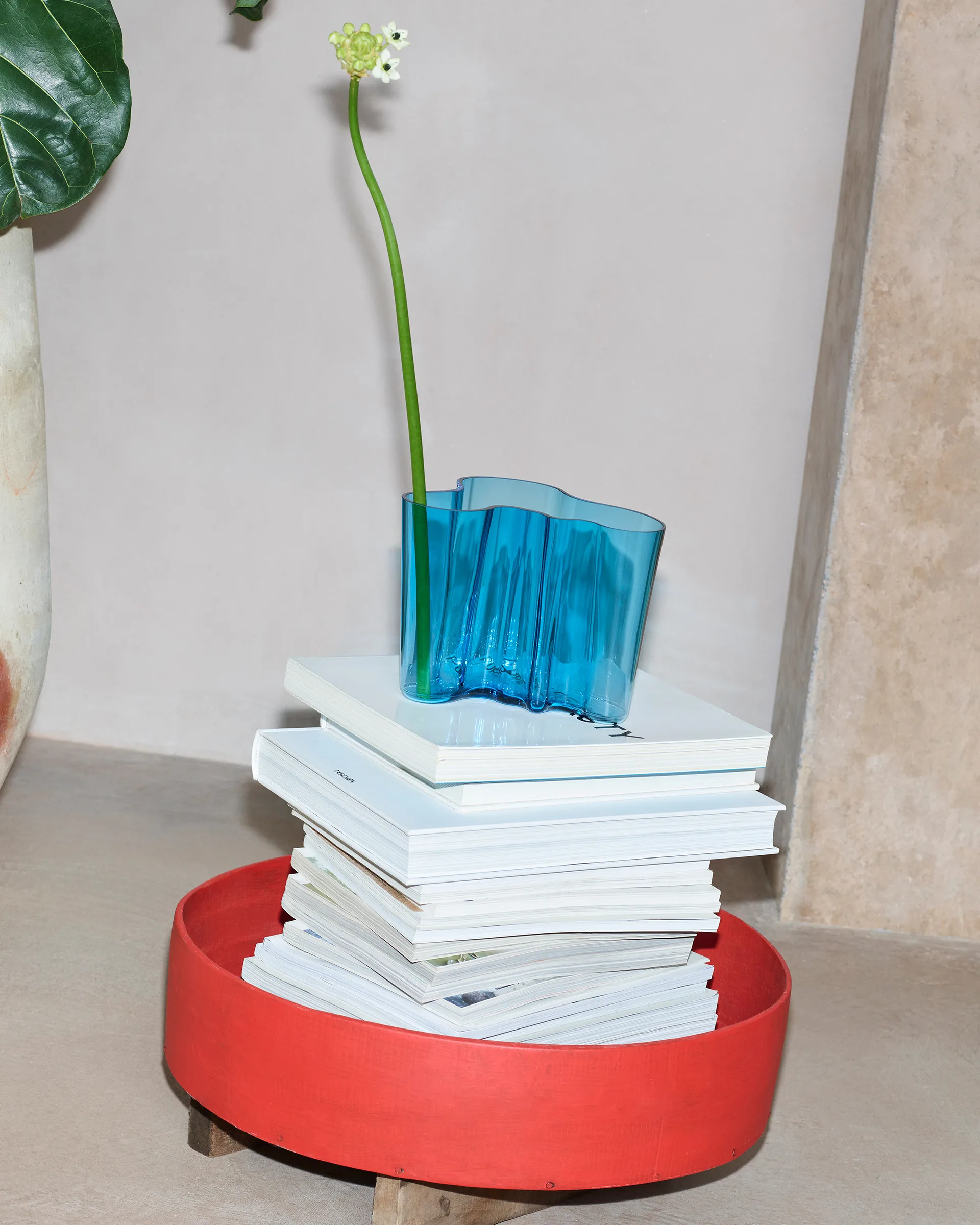 Alvar Aalto vase 140 mm, Turkis Iittala