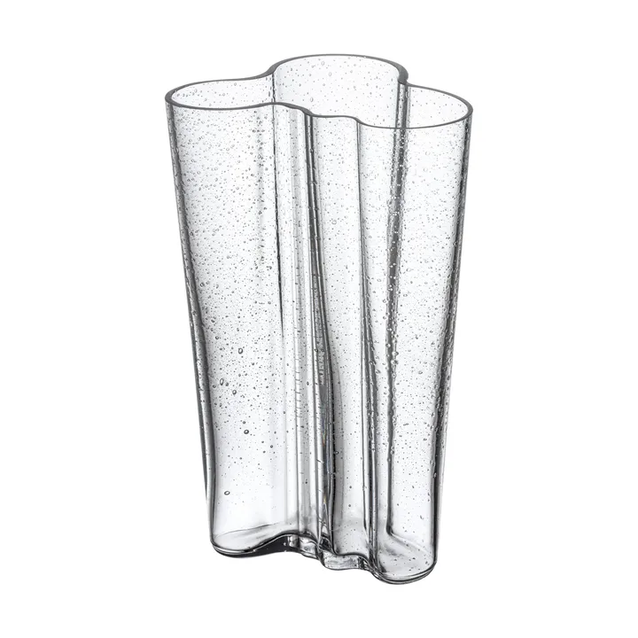 Alvar Aalto vase 200 mm - Bobleglas gennemsigtig, jubilæumsudgave - Iittala