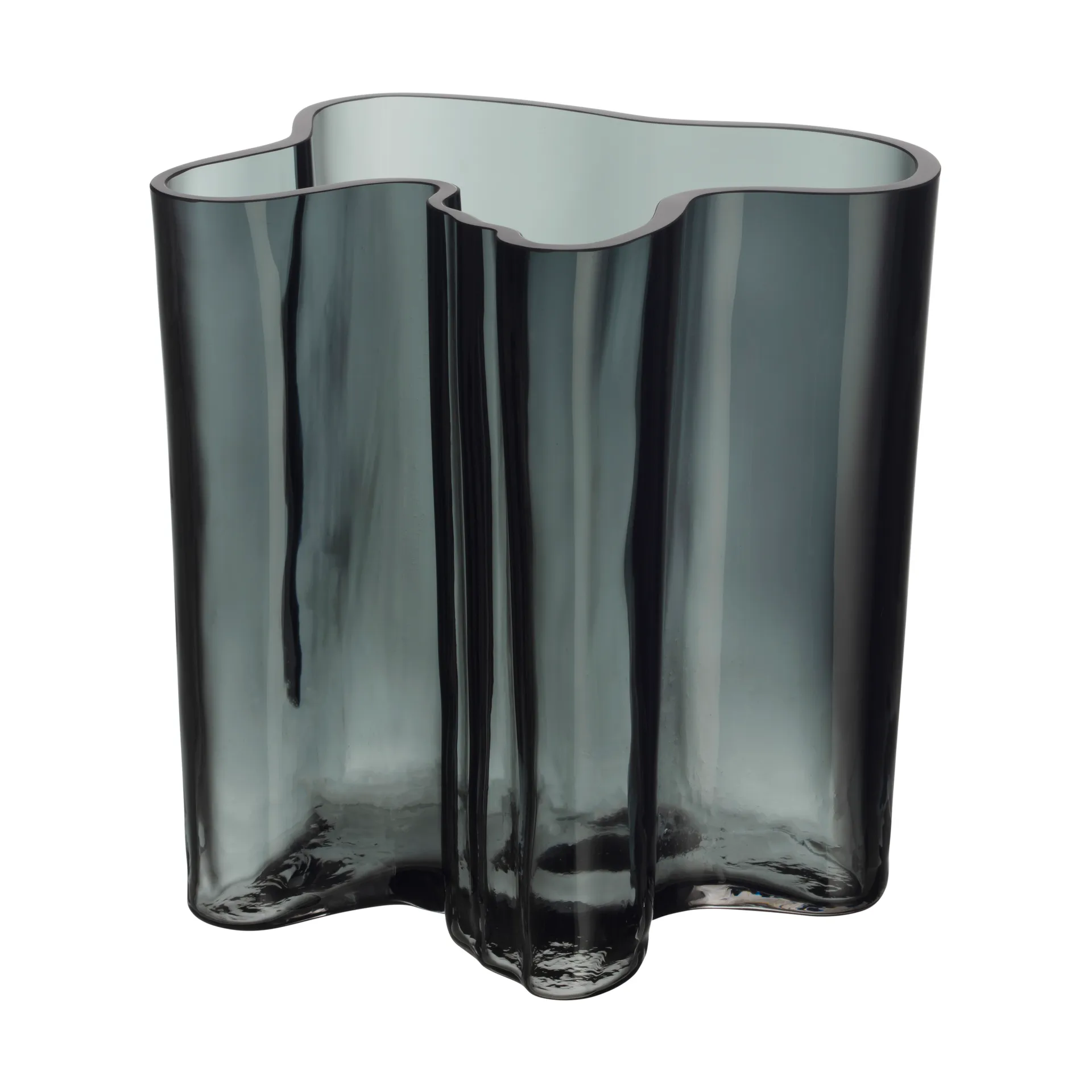 Alvar Aalto vase 200 mm, Mørkegrå Iittala