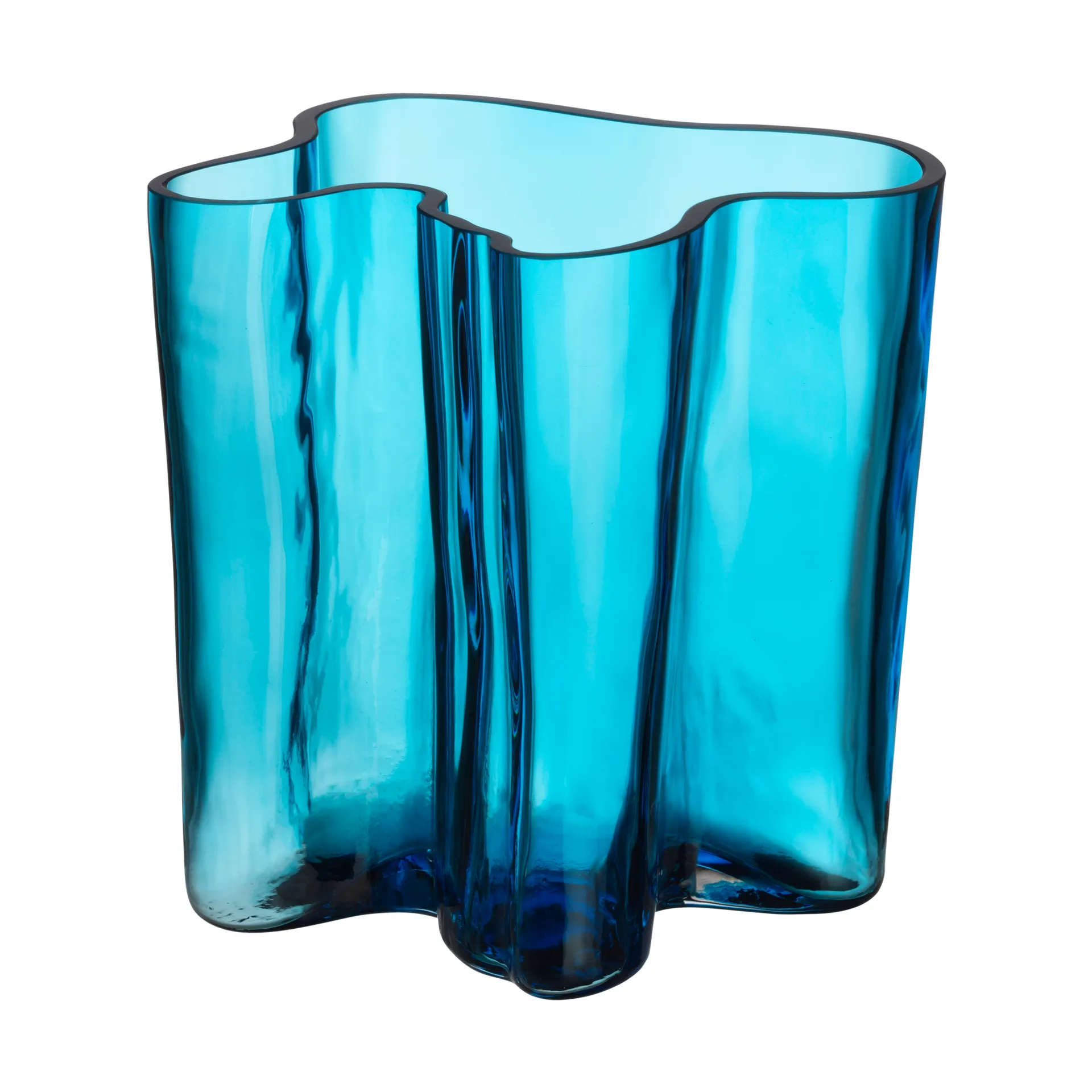 Alvar Aalto vase 200 mm, Turkis Iittala
