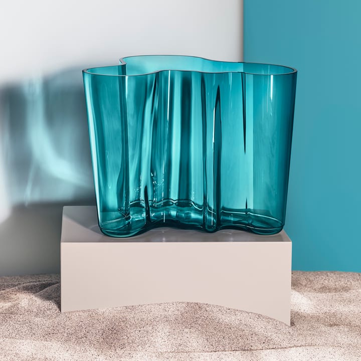 Alvar Aalto vase havblå - 160 mm - Iittala