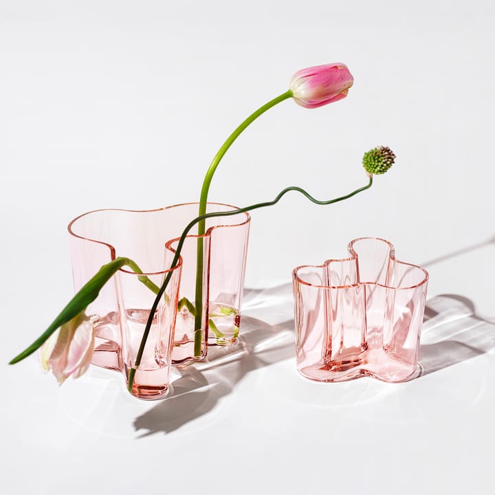 Alvar Aalto vase laksrosa, 160 mm Iittala