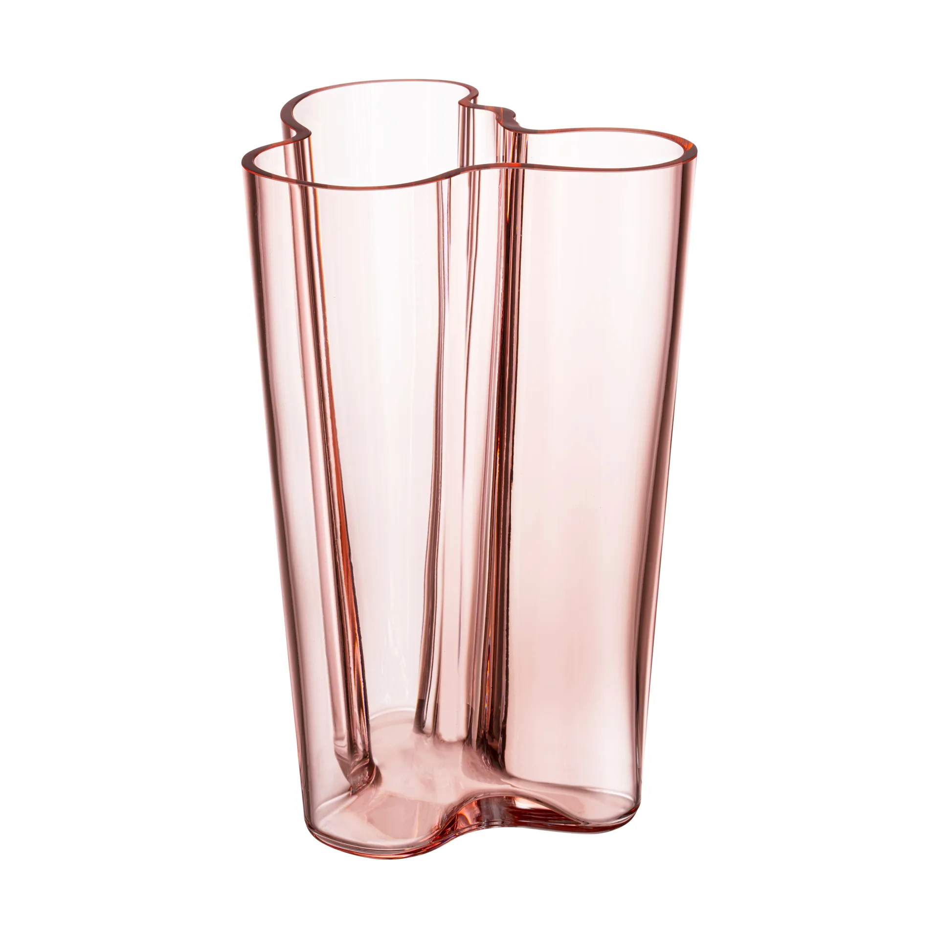 Alvar Aalto vase laksrosa, 251 mm Iittala