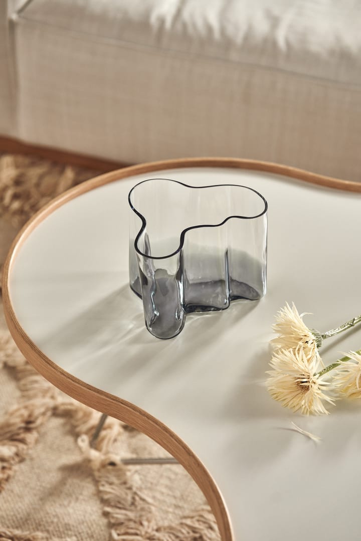 Alvar Aalto vase Limited Edition 140 mm, Klar-mørkegrå Iittala