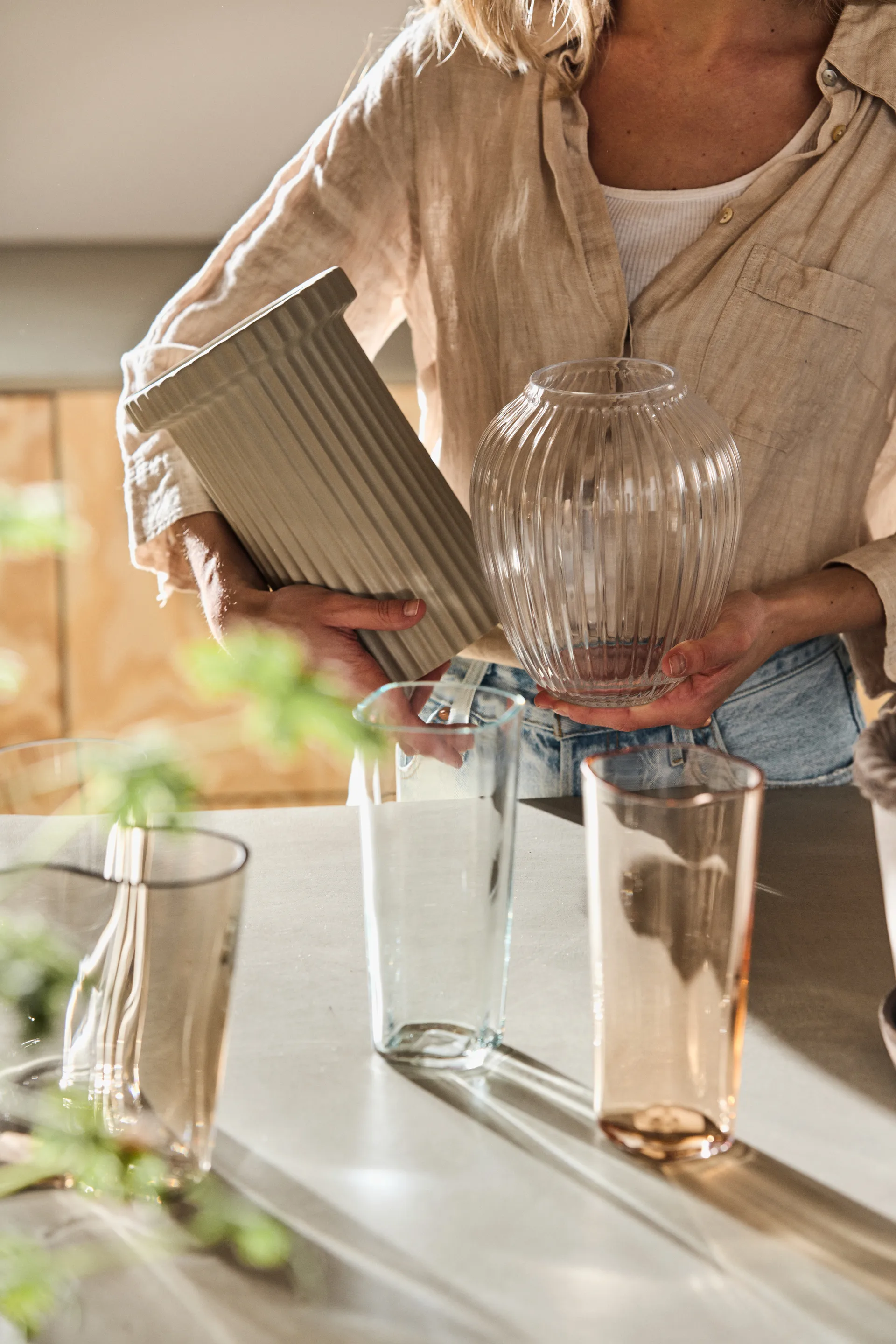 Alvar Aalto vase lysegrøn 1937, 180 mm Iittala
