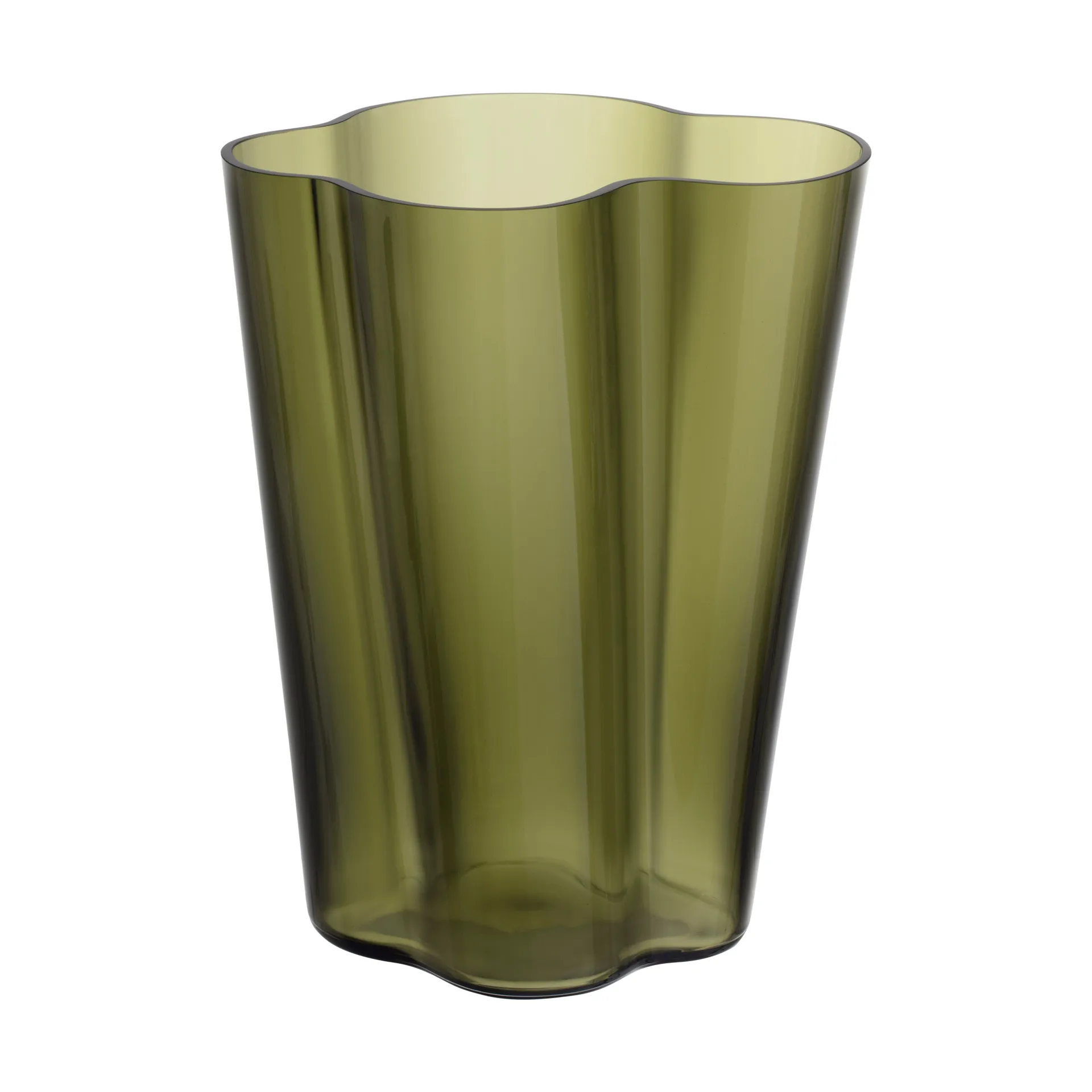 Alvar Aalto vase mosgrøn, 270 mm Iittala