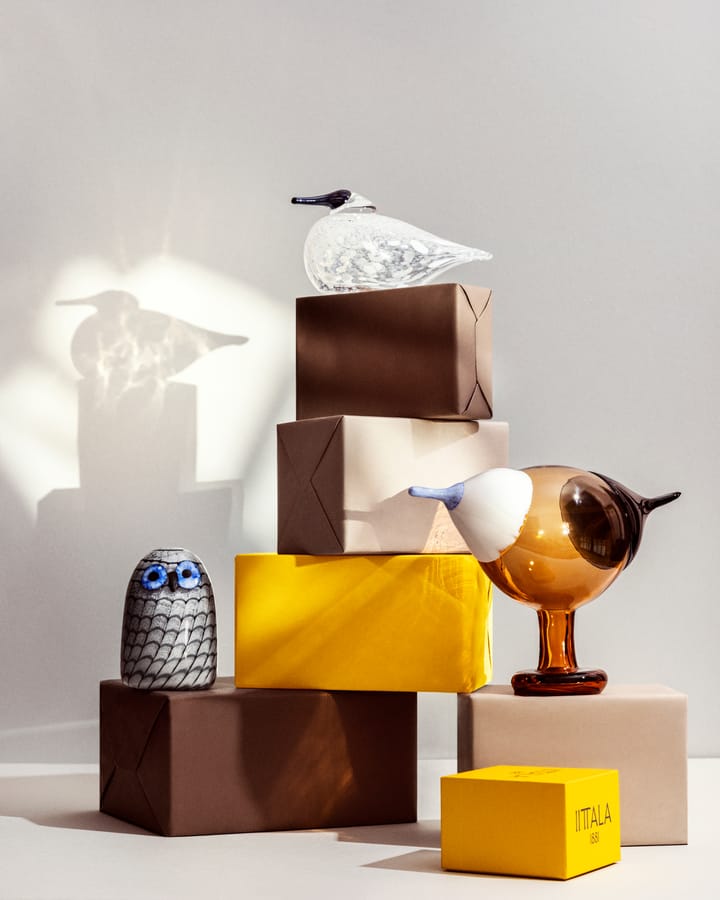 Birds by Toikka lille ugle, Grå Iittala
