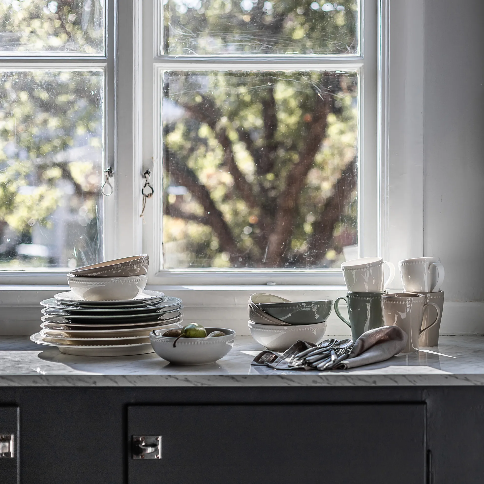 Essence & Dots startsæt middag 32 dele - Cremehvid Iittala