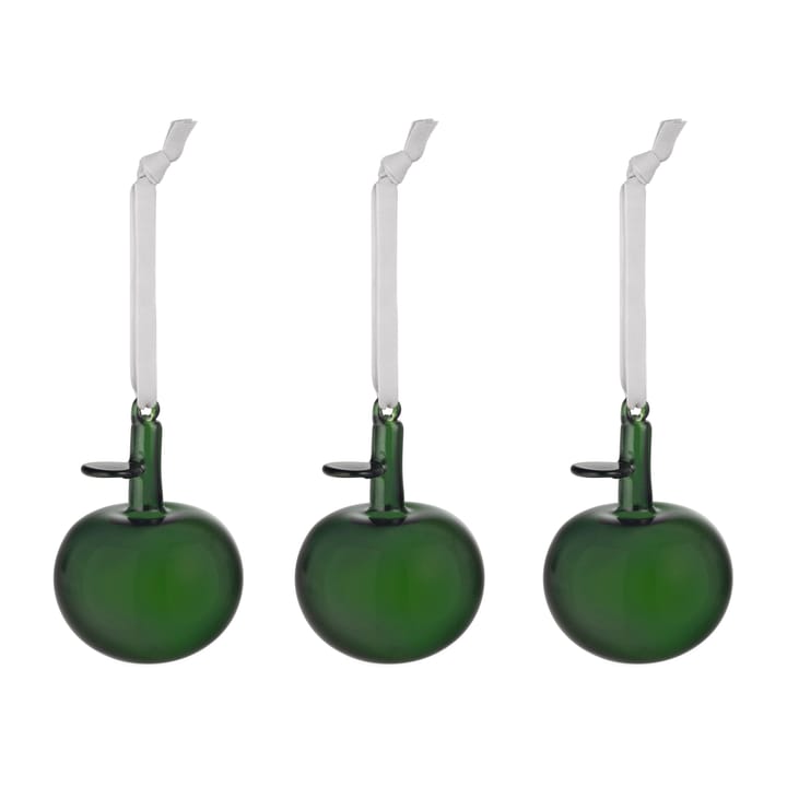 Iittala glasæble 3-pak - Grøn - Iittala