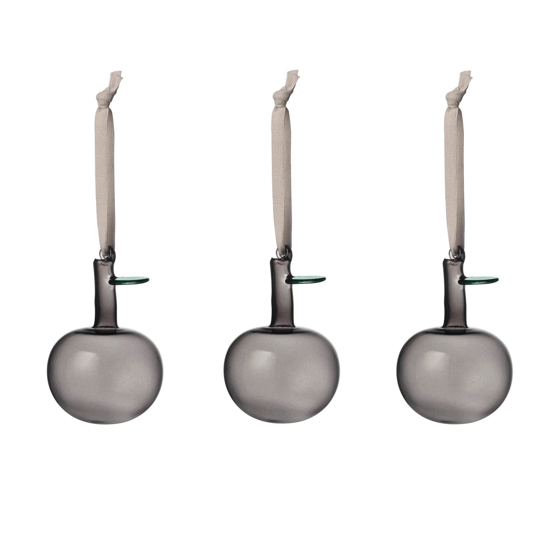 Iittala glasæble Ø6 cm 3-pak, Grå Iittala