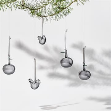 Iittala glasæble Ø6 cm 3-pak - Grå - Iittala
