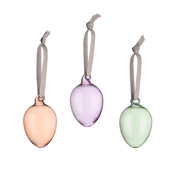 Iittala glasæg 60 mm 3-pak - Brun/Lilla/Grøn - Iittala
