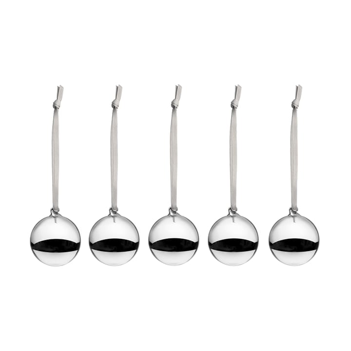 Iittala glaskugle Ø4 cm 5-pak - Sølv - Iittala