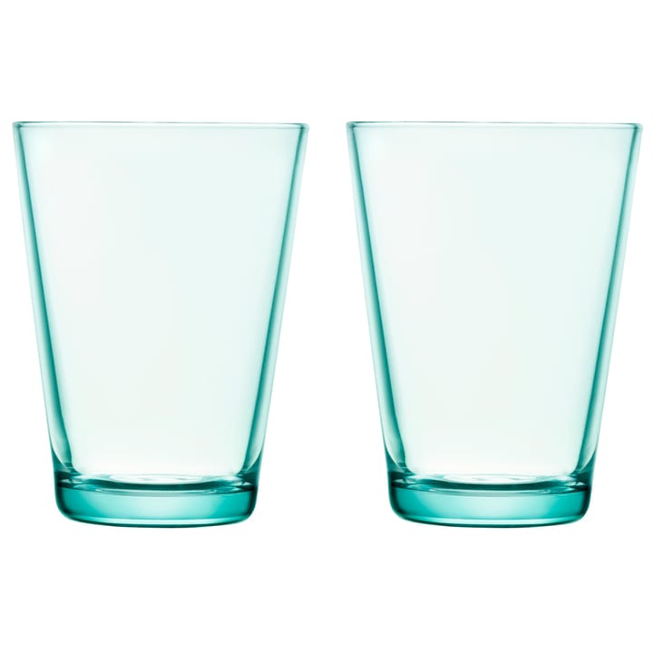 Kartio drikkeglas 40 cl 2 stk - vandgrøn - Iittala