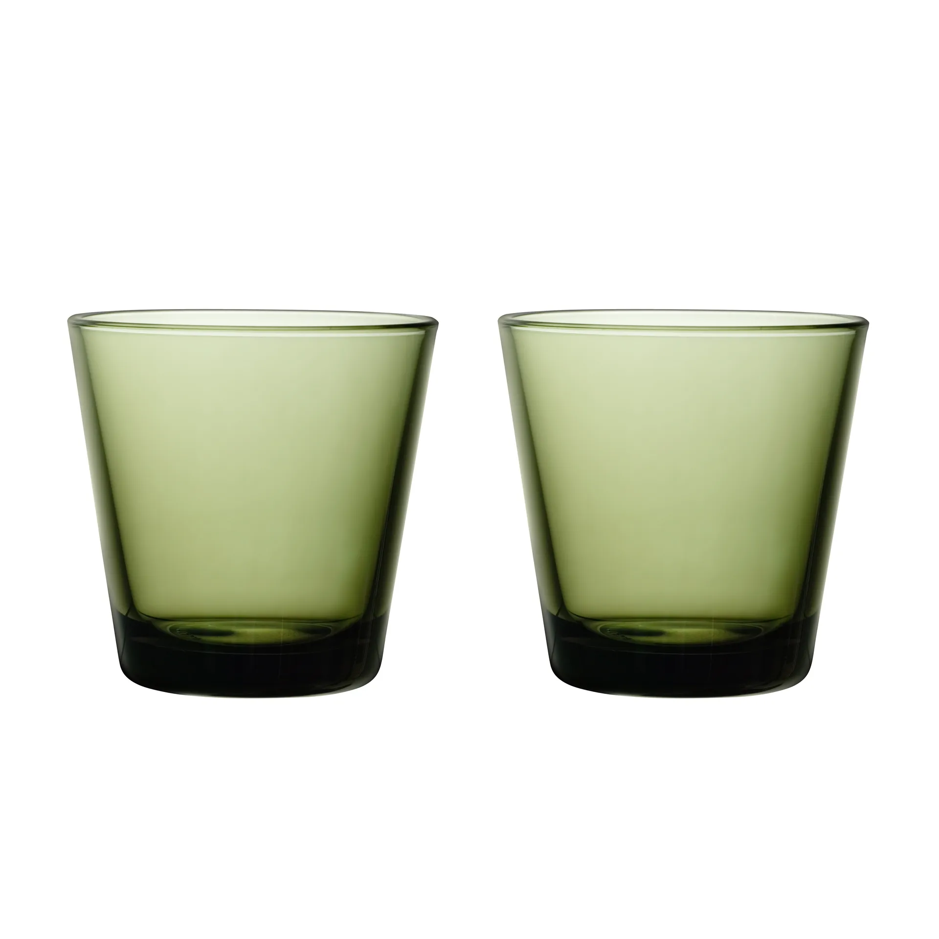 Kartio glas 21 cl 2 stk, mosswgrøn Iittala