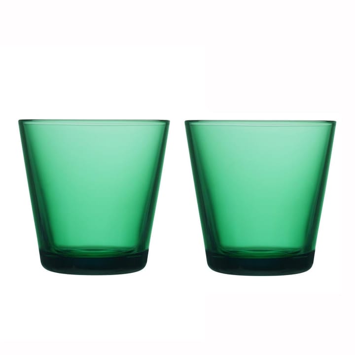 Kartio glas 21 cl 2 stk - smaragdgrøn - Iittala