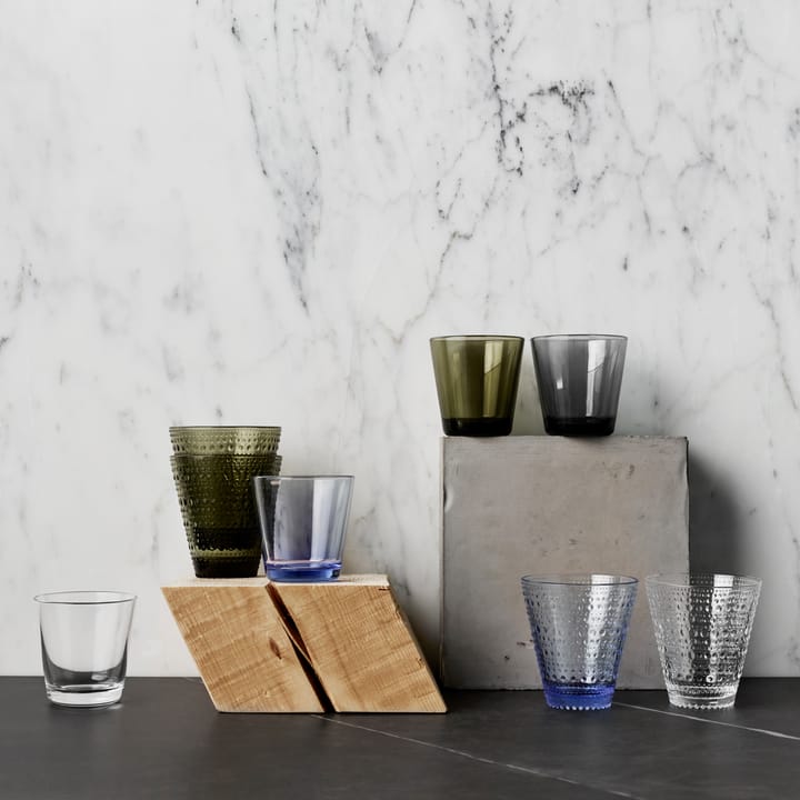 Kartio glas 4 stk - Mørkegrå - Iittala