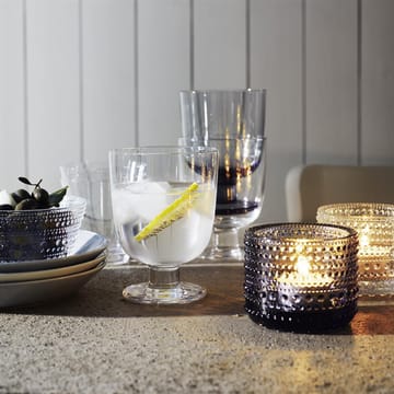 Kastehelmi fyrfadslysestage - klar - Iittala