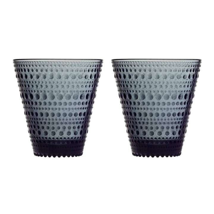 Kastehelmi glas 30 cl 2 stk - Mørkegrå - Iittala